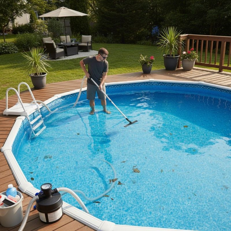 Pool Deck Cleaning