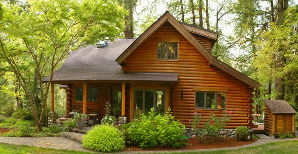Log Home Exterior Cleaning in Bluffton