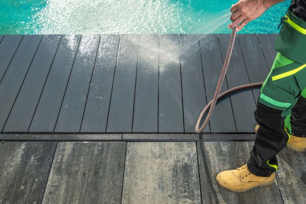 Pool Area Pressure Cleaning in Bluffton