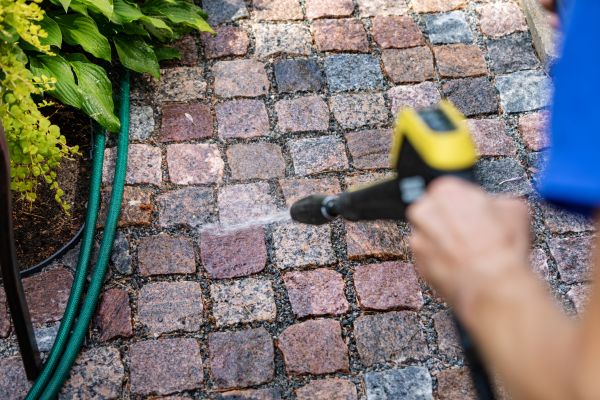 Paver Sidewalk Cleaning in Bluffton